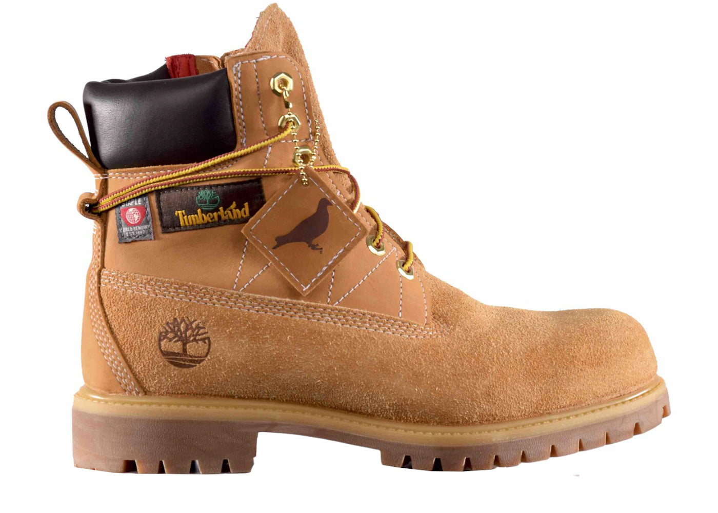 Timberland 6" Side Zip Boot Staple Wheat