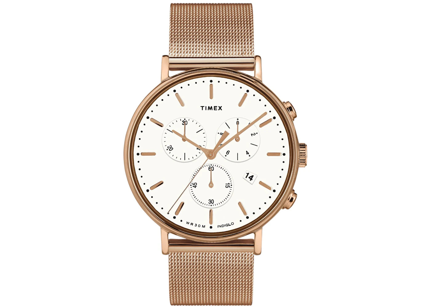 Timex Fairfield Chrono Gold-tone Mesh TW2T37200