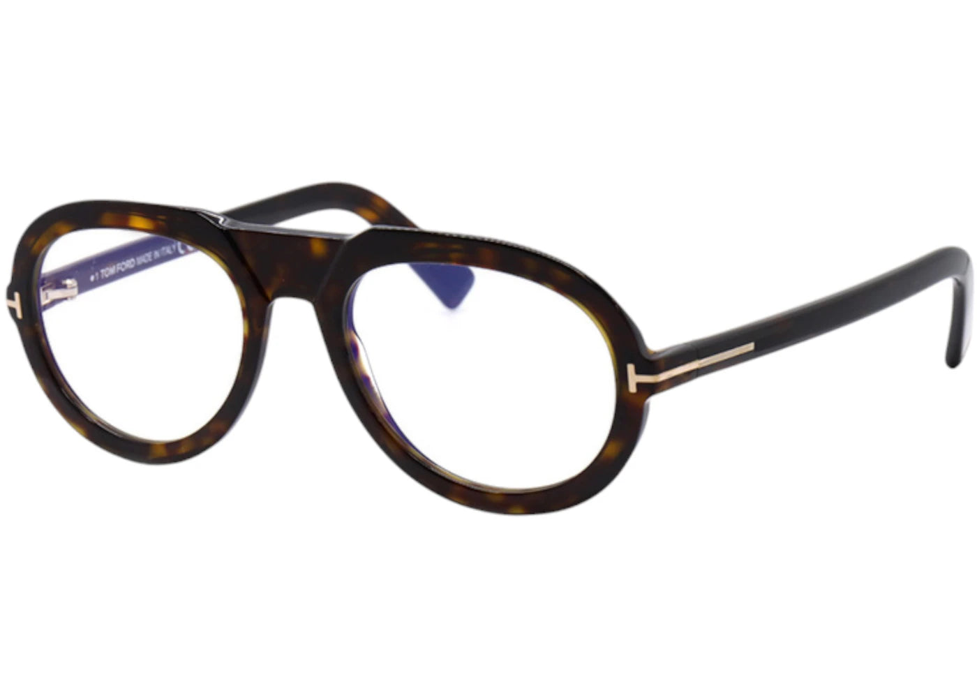 Tom Ford Aviator Eyeglasses Shiny/Dark/Havana (FT5756-B 052)