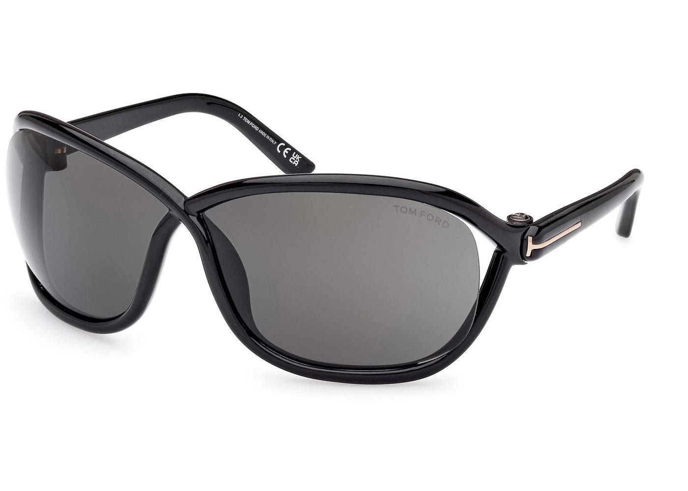 Tom Ford Fernanda Butterfly Sunglasses Black/Gray (FT1069S-01A-68)