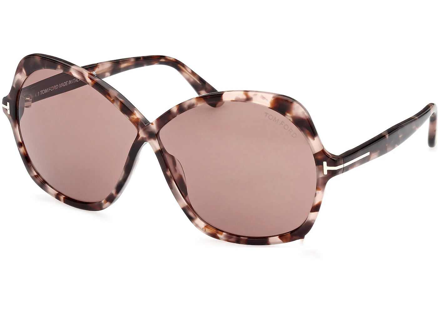 Tom Ford Rosemin Butterfly Sunglasses Havana/Violet (FT1013-55Y-64)
