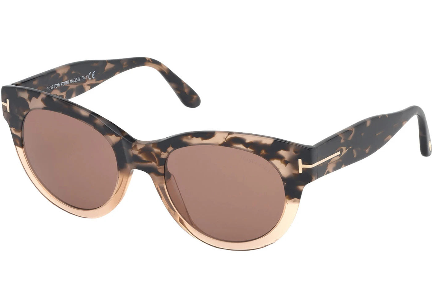 Tom Ford Round Sunglasses Havana/Brown (FT0741 55E)