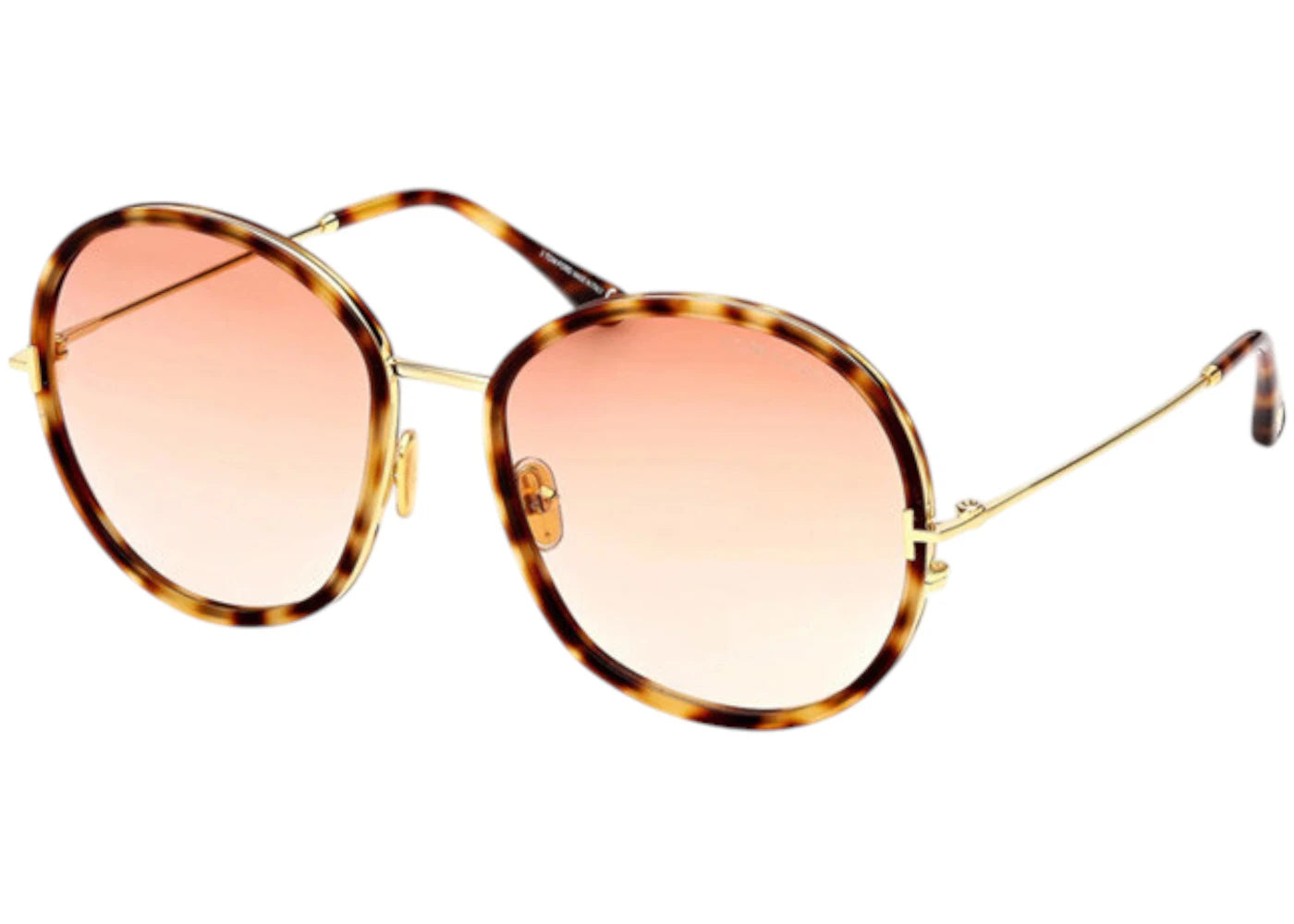 Tom Ford Round Sunglasses Havana/Yellow (FT0946 53T)