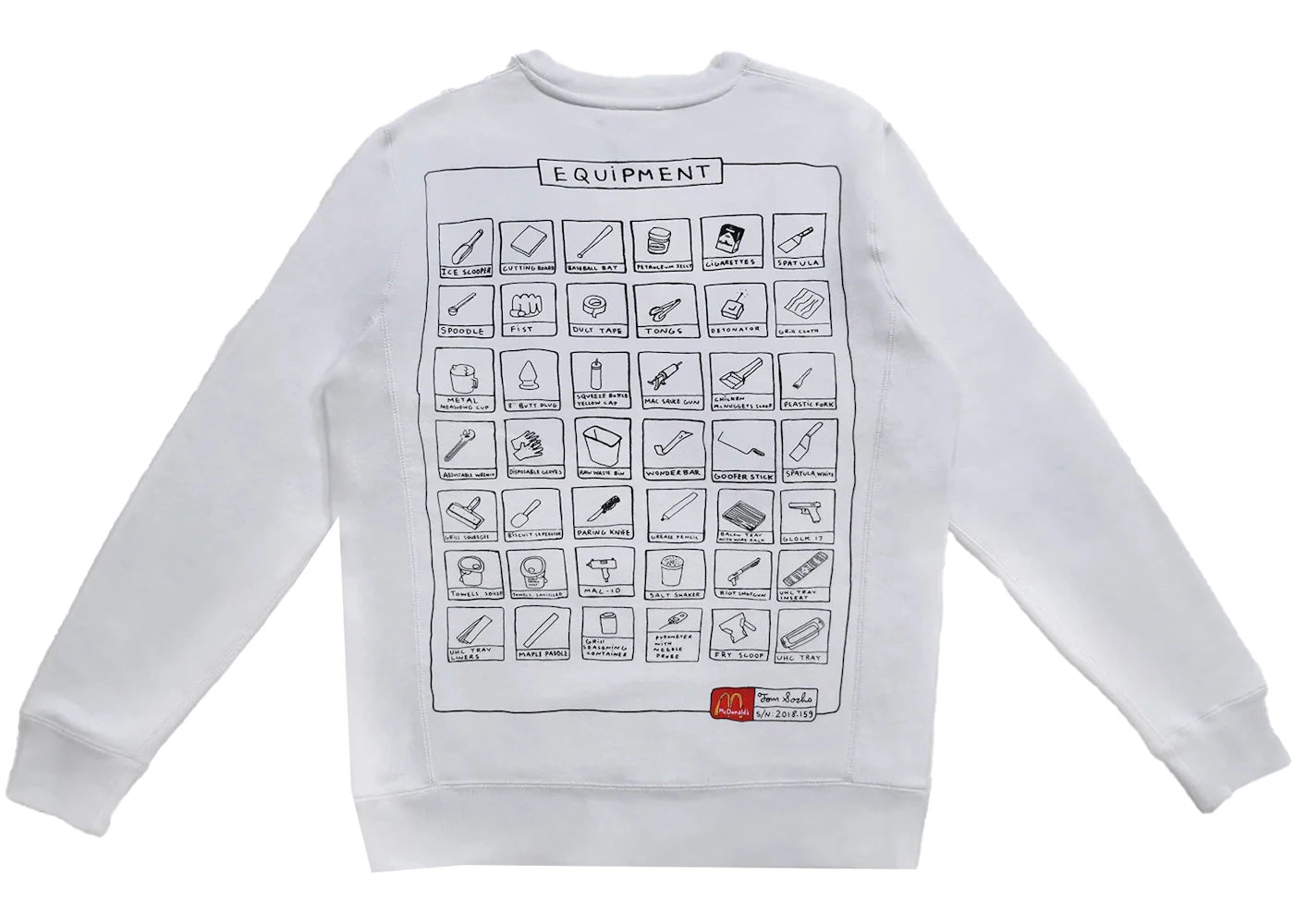 Tom Sachs Mcdonald's Crewneck Sweatshirt White