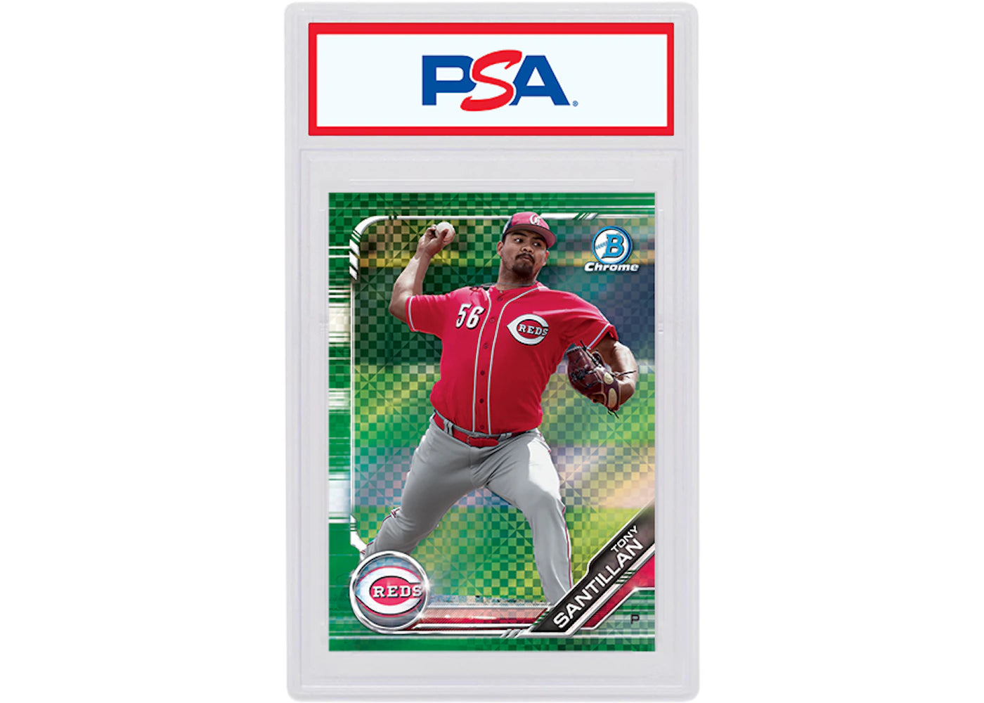 Tony Santillan 2019 Bowman Chrome X Green X-Fractor /31 BCP-199 (PSA or BGS Graded)