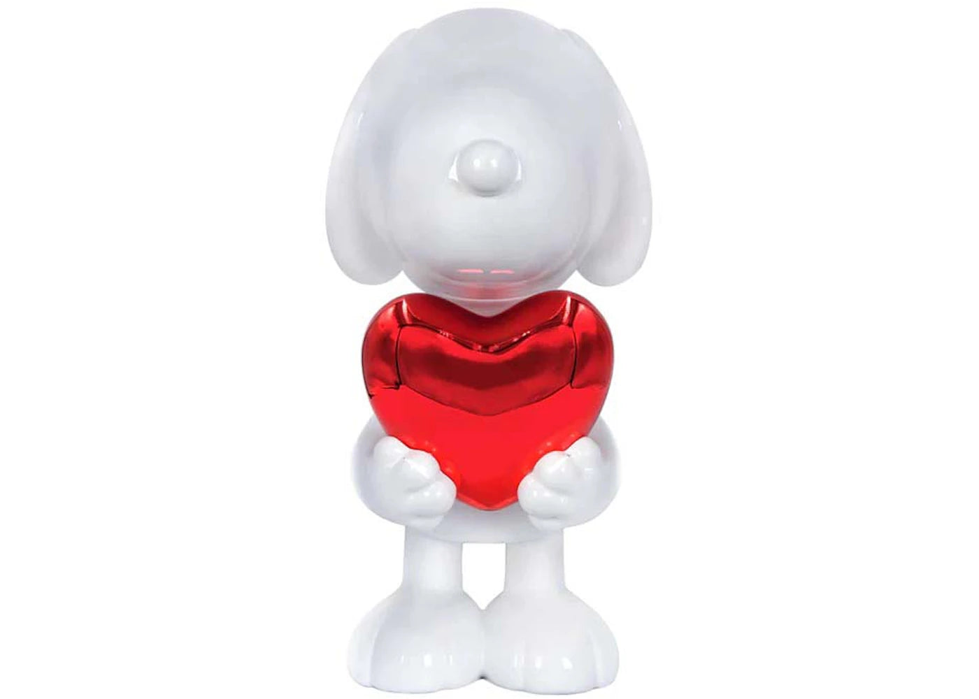 ToyQube Snoopy Gloss White | Chrome Heart Sculpture