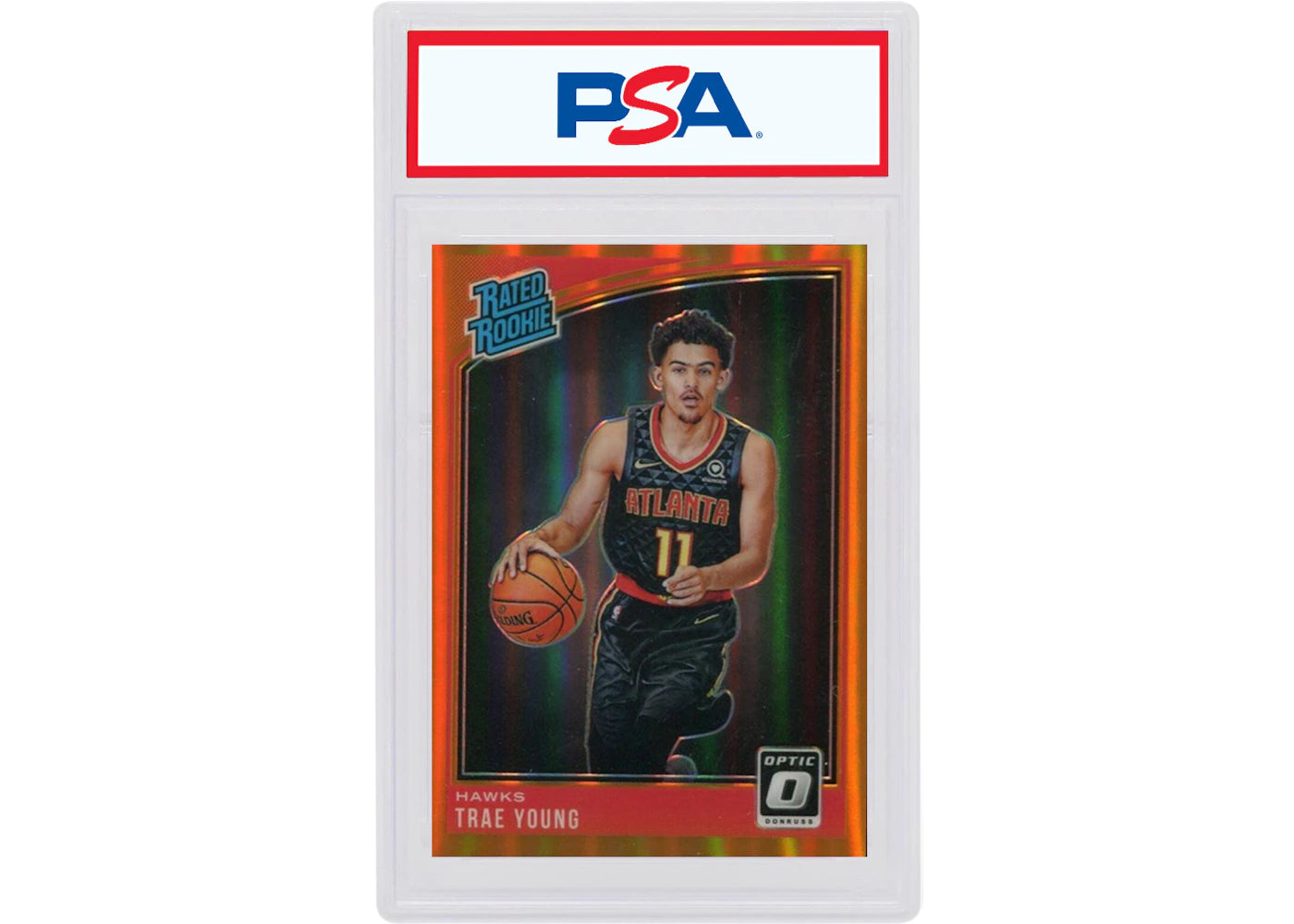 Trae Young 2018 Donruss Optic Rookie Orange /199 #198 (PSA or BGS Graded)