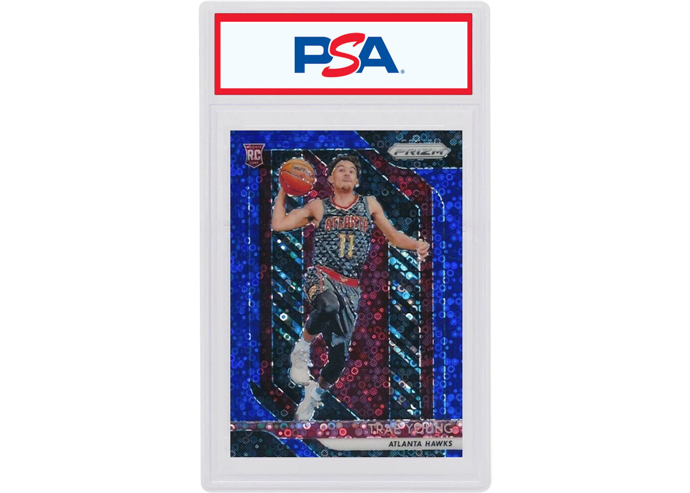 Trae Young 2018 Panini Prizm Rookie Fast Break Blue /175 #78 (PSA or BGS Graded)