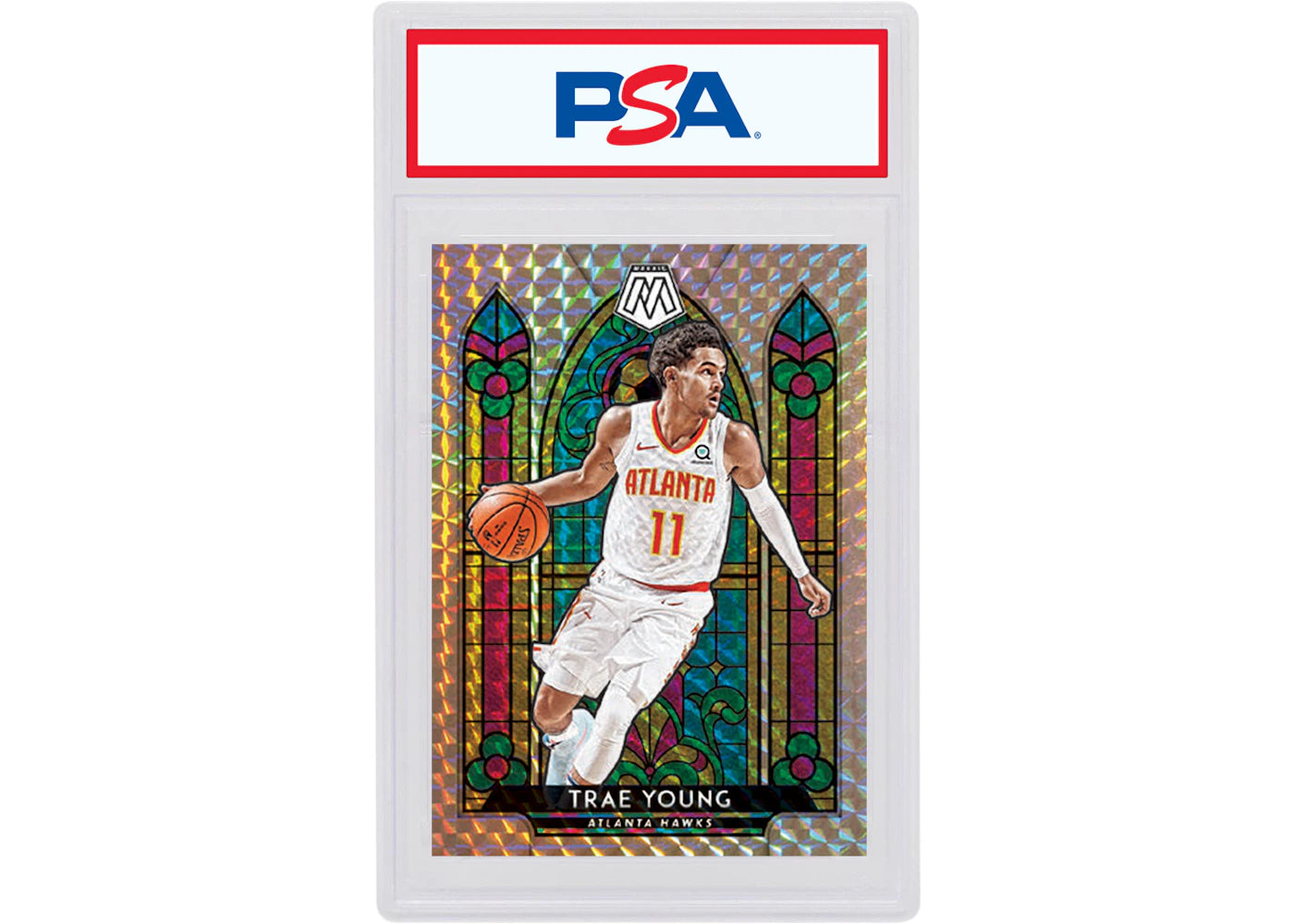 Trae Young 2019 Panini Mosaic Stained Glass #4 (PSA or BGS Graded)