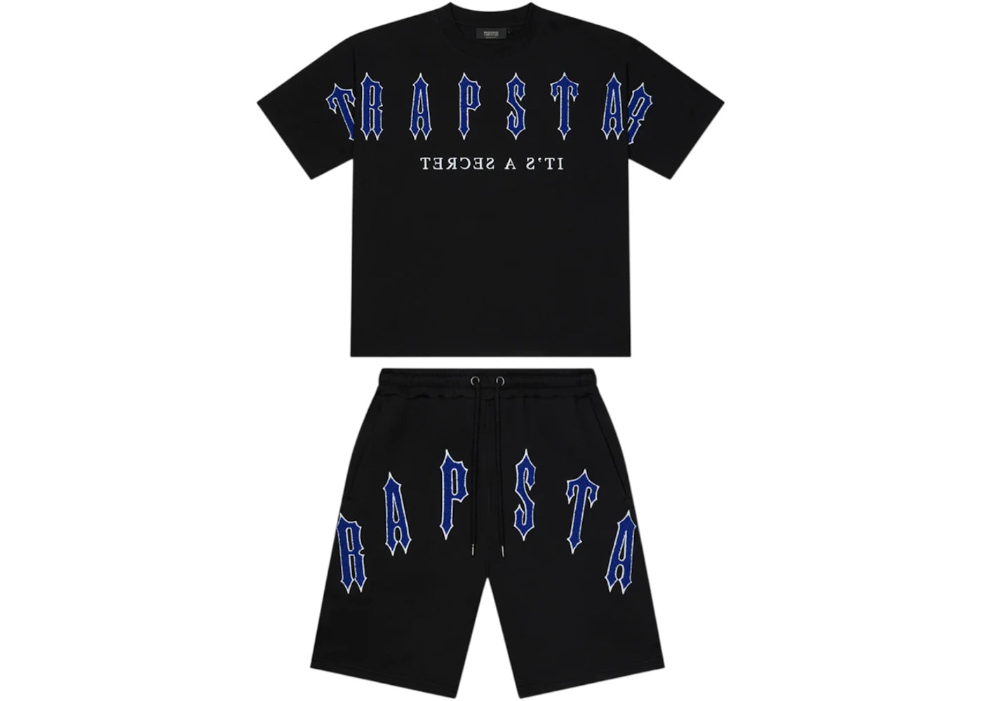 Trapstar Arch Chenille Decoded 2.0 Shorts Set Black/Purple