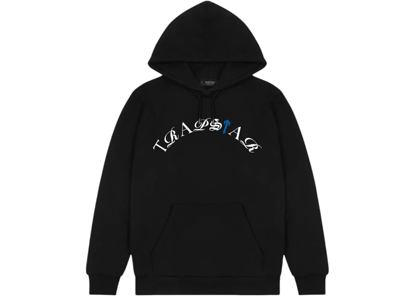 Trapstar Arch Script Hoodie Black/Blue
