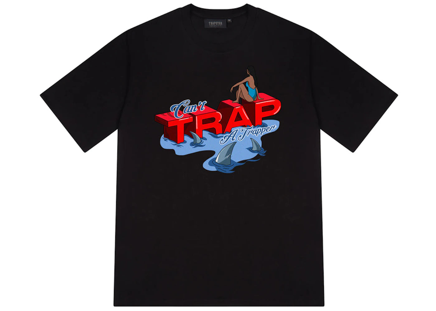 Trapstar Can't Trap A Trapper Tee Black