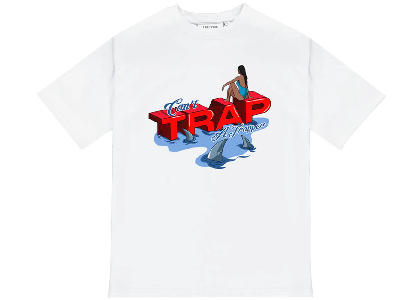 Trapstar Can't Trap A Trapper Tee White