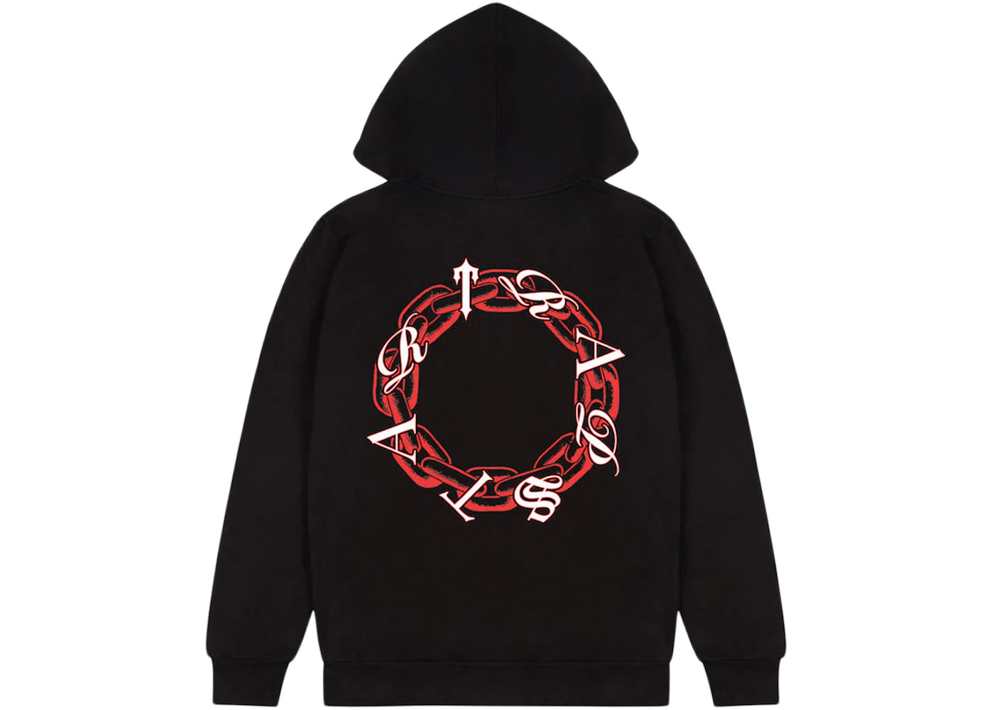 Trapstar Chain Script Hoodie Black/Red/White