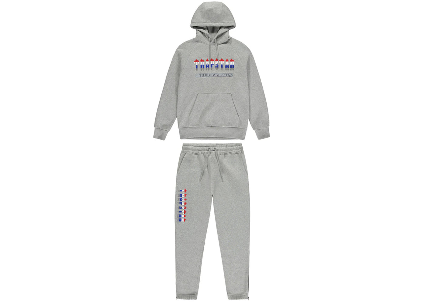 Trapstar Chenille Decoded 2.0 Hooded Tracksuit Grey Revolution Edition