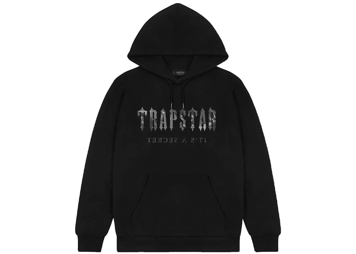 Trapstar Decoded Camo Hoodie Blackout Edition