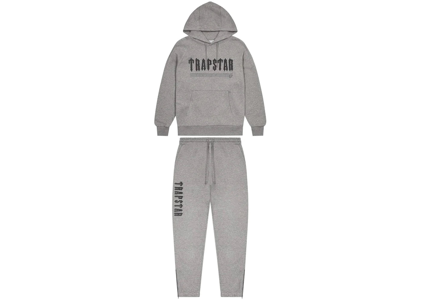 Trapstar Decoded Chenille 2.0 Hoodie Tracksuit Grey