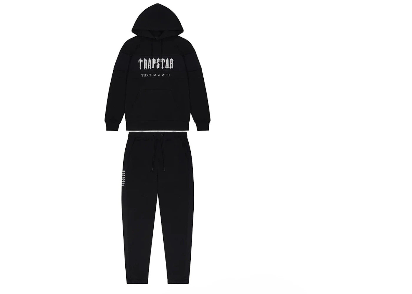 Trapstar Decoded Mesh Panel Hoodie Tracksuit Black