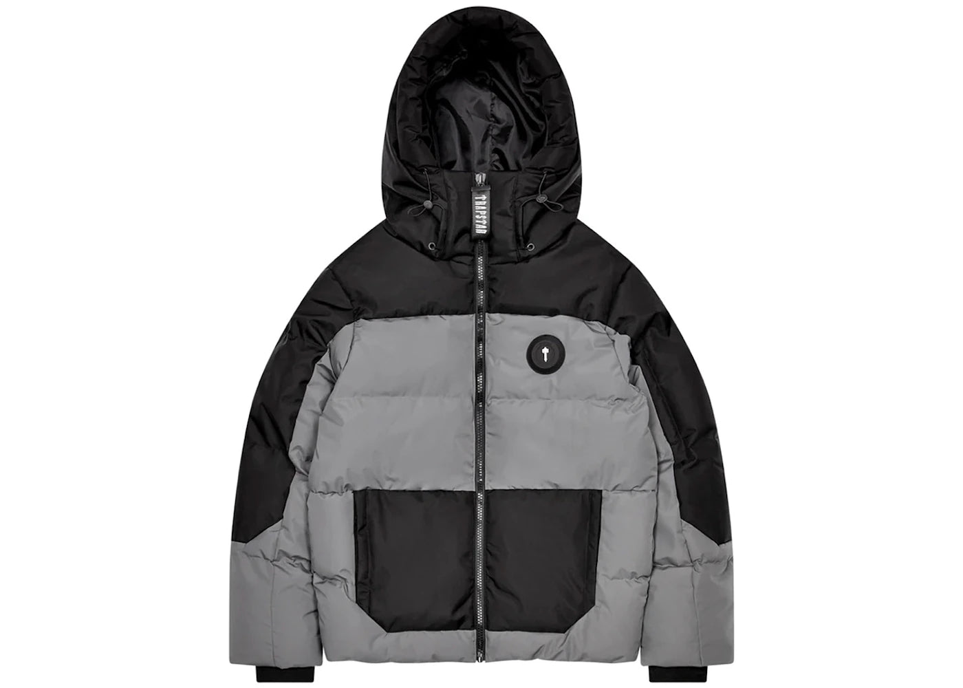 Trapstar Decoded Puffer Jacket (FW23) Black/Grey