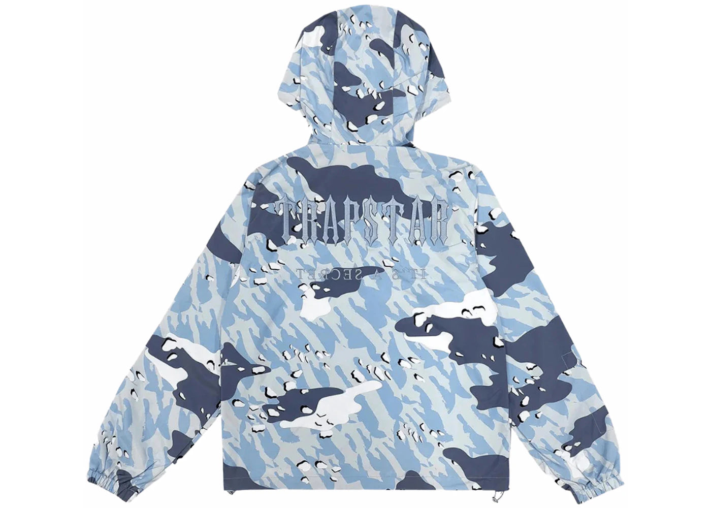 Trapstar Decoded Windbreaker Jacket Ice Blue Camo