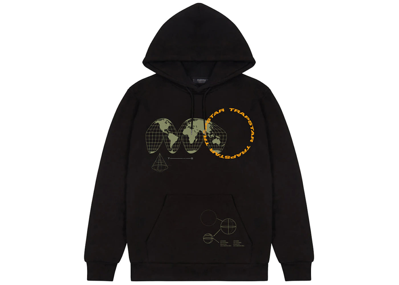 Trapstar Earth Hoodie Black/Multi