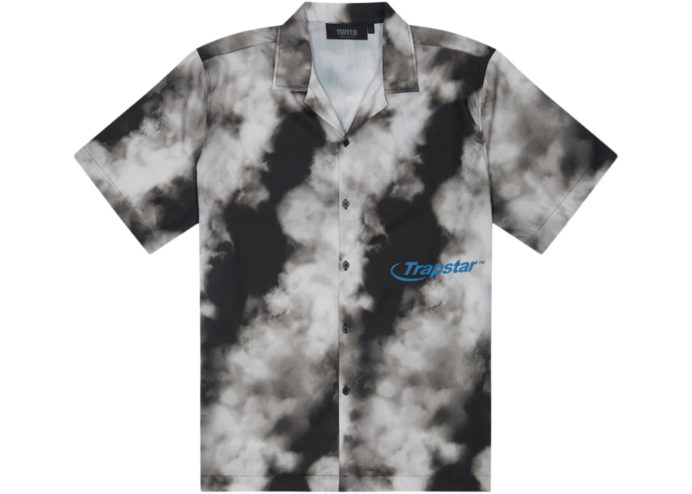 Trapstar Hyperdrive Bleach Shirt Black/Cream/Blue