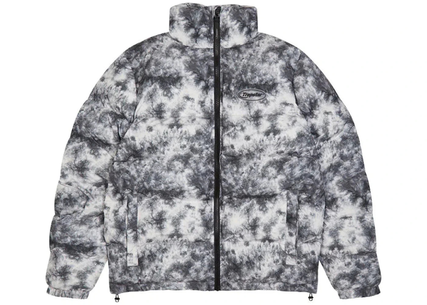 Trapstar Hyperdrive Hooded Puffer Jacket Black/Tie Dye