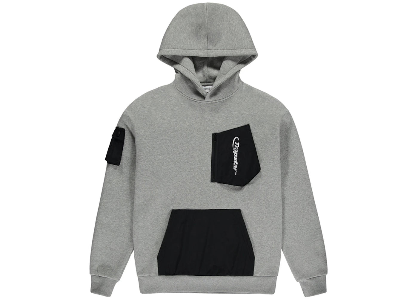 Trapstar Hyperdrive Pocket Hoodie Grey