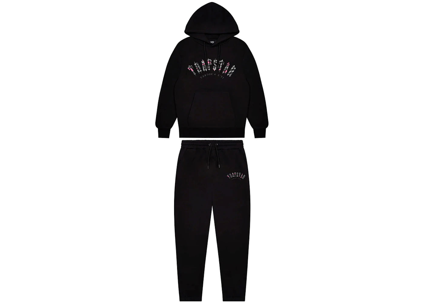 Trapstar Irongate Arch Camo Tracksuit Black/Pink