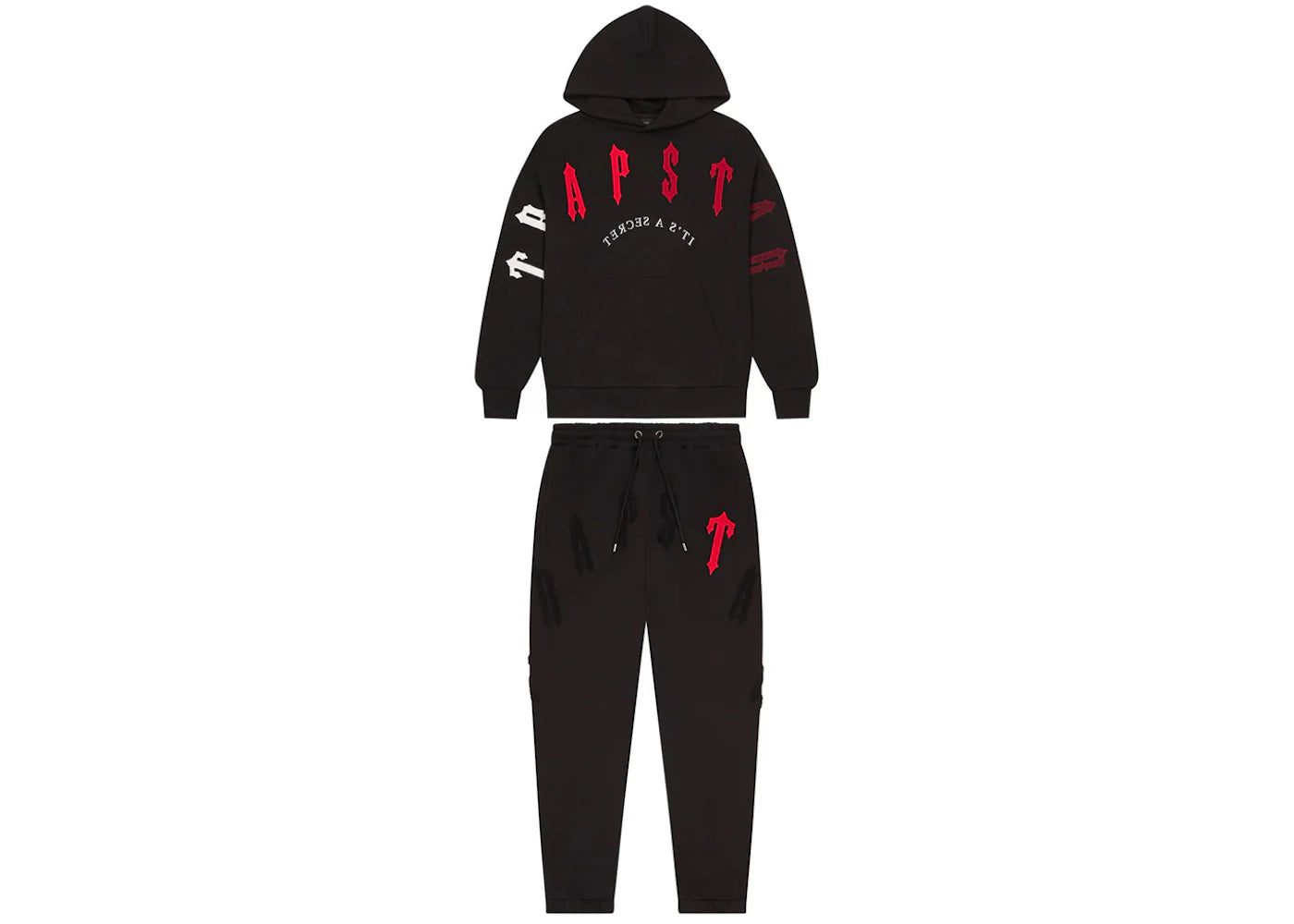 Trapstar Irongate Arch Chenille 2.0 Tracksuit Black/Red