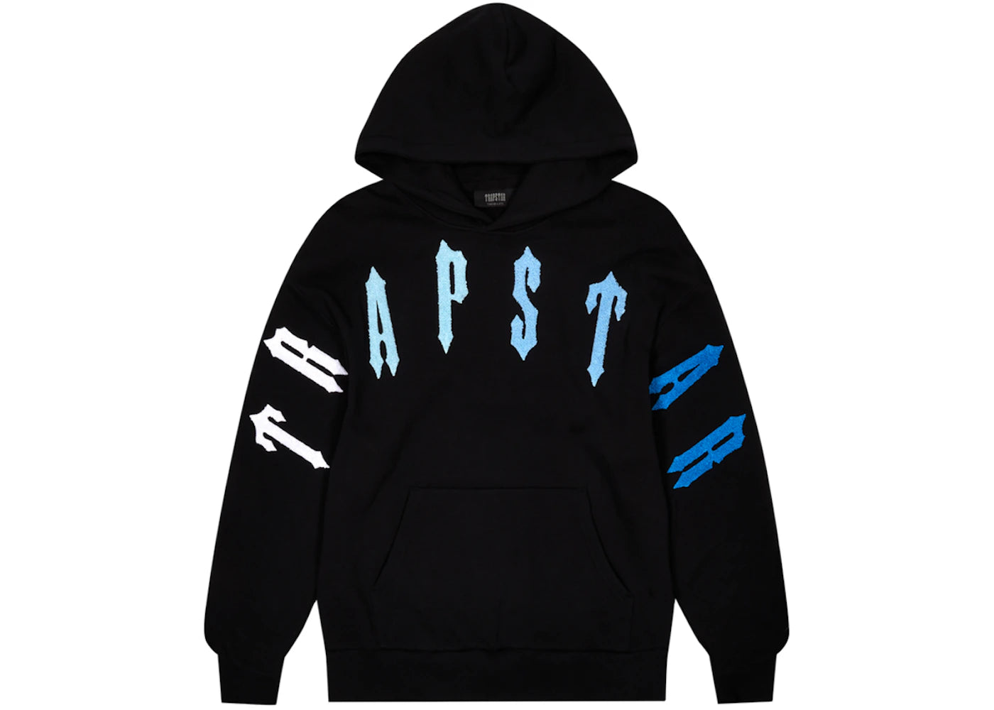 Trapstar Irongate Arch Chenille Hoodie Black/Gradient Blue