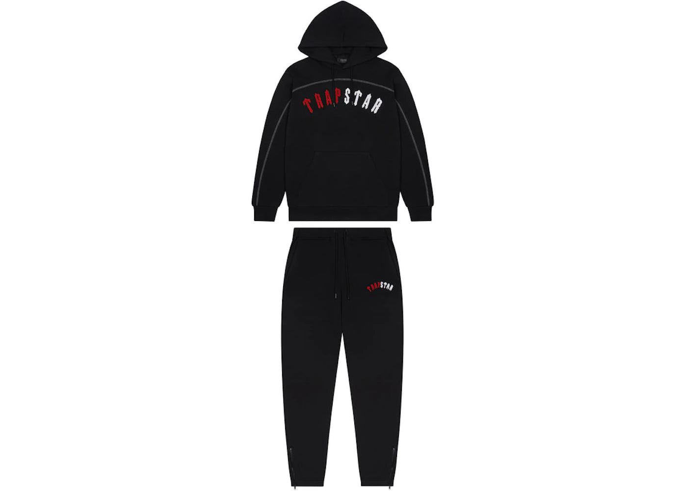 Trapstar Irongate Arch Chenille Hoodie Tracksuit Infrared Edition