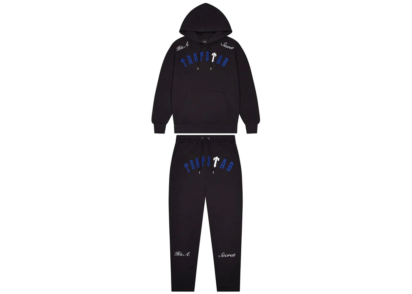 Trapstar Irongate Arch It's A Secret Tracksuit Black/White/Blue