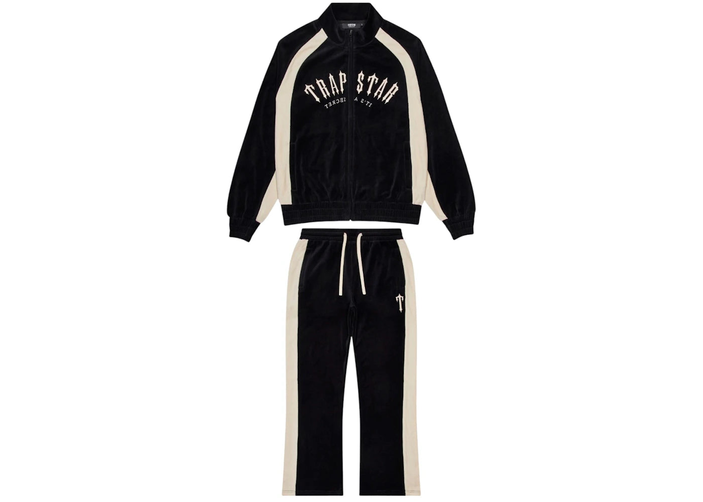 Trapstar Irongate Arch Velour Tracksuit Black