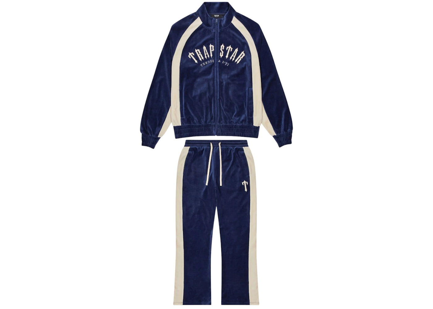 Trapstar Irongate Arch Velour Tracksuit Navy