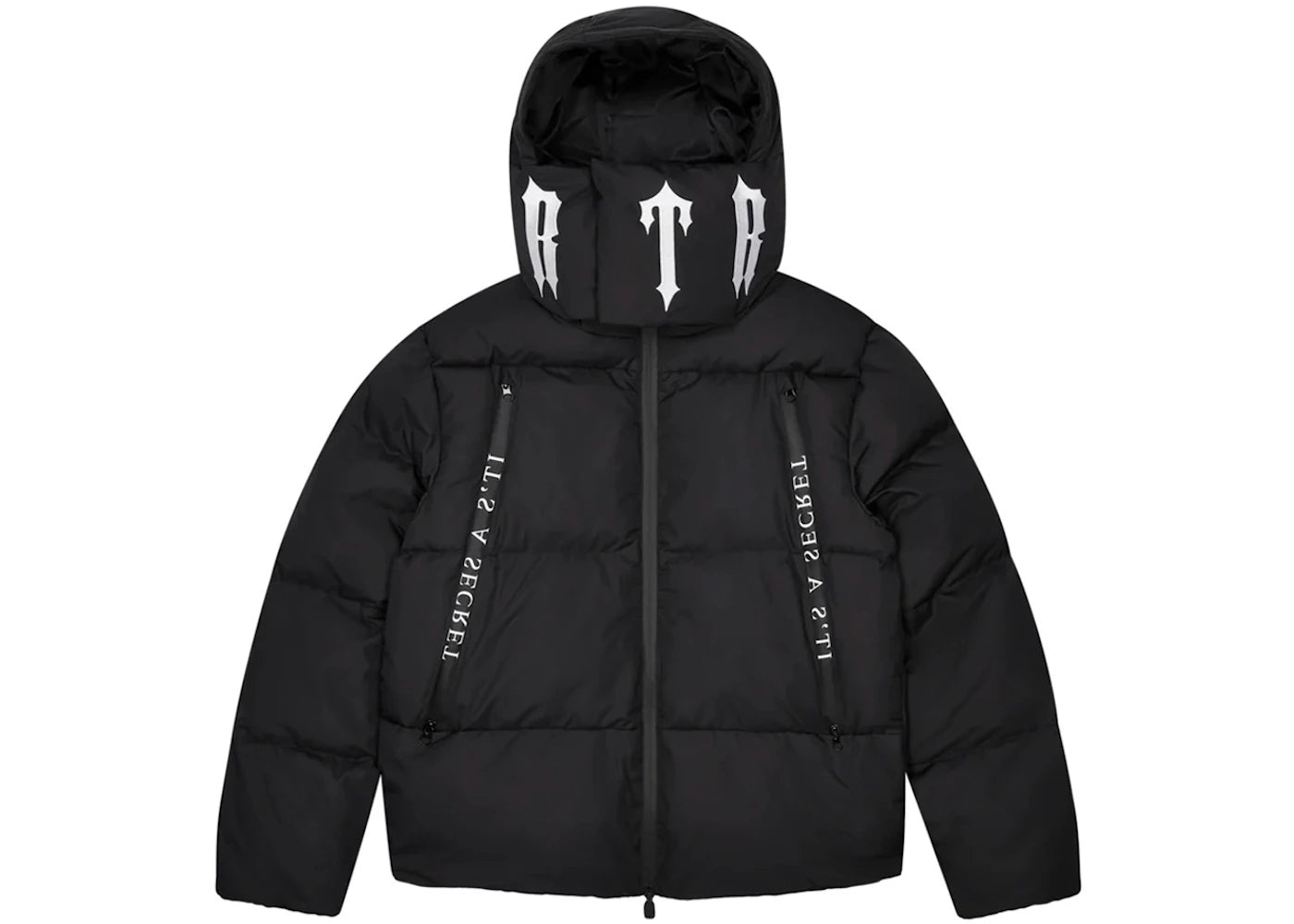 Trapstar Irongate Collar Puffer Jacket Black