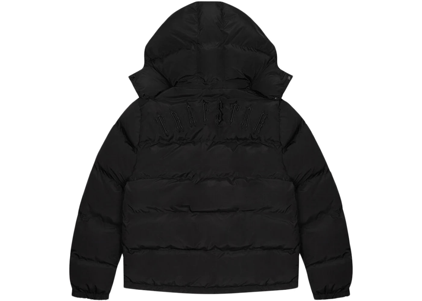 Trapstar Irongate Detachable Hooded Puffer Jacket 2023 Blackout Edition