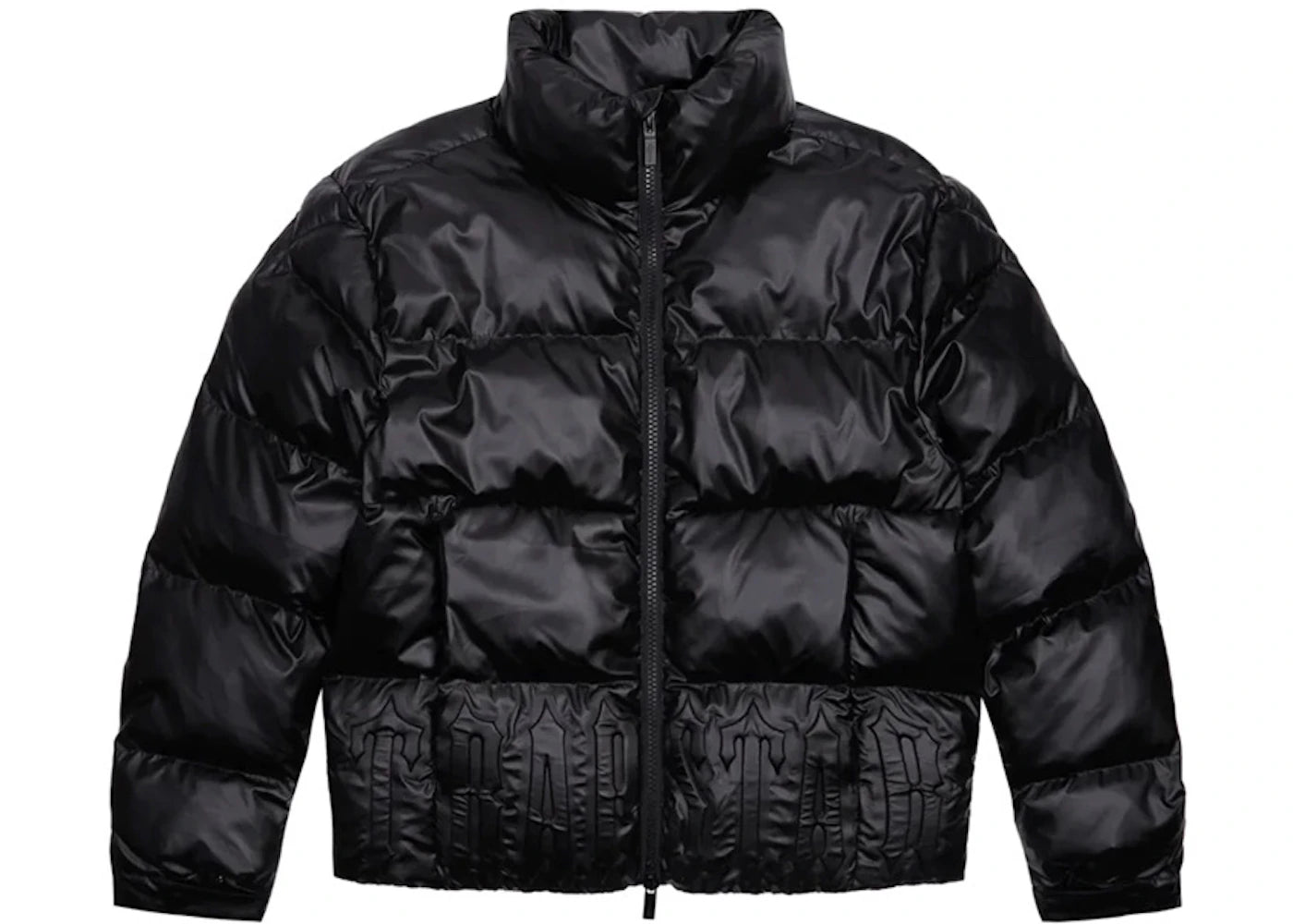 Trapstar Irongate Embossed Puffer Jacket Matte Black