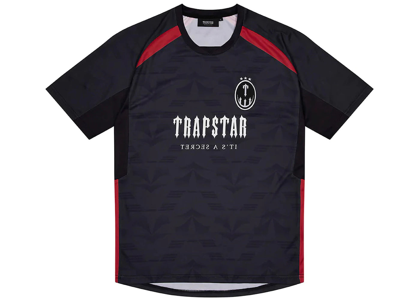 Trapstar Irongate Football Jersey Black/Red