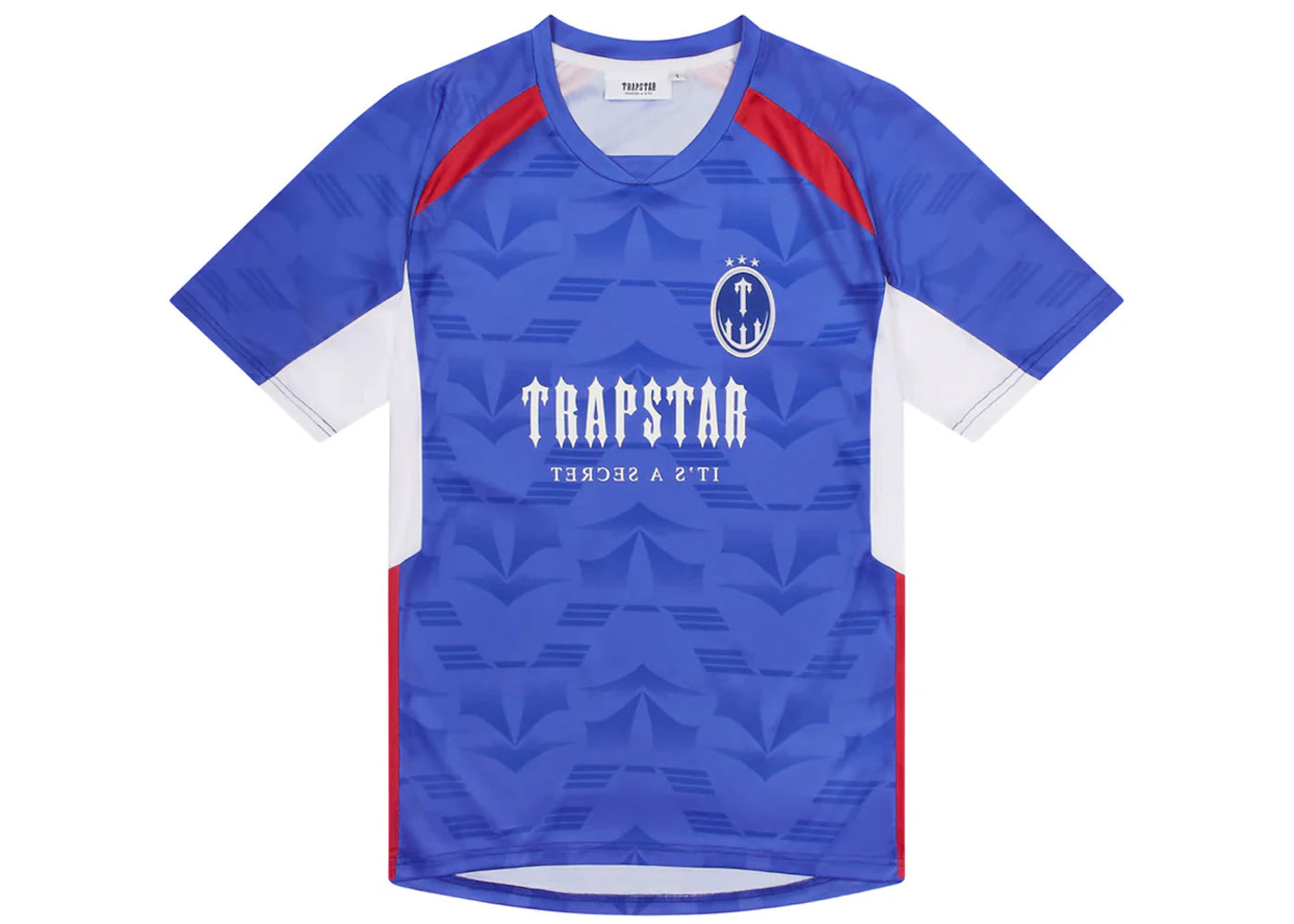 Trapstar Irongate Football Jersey Blue/Red/White