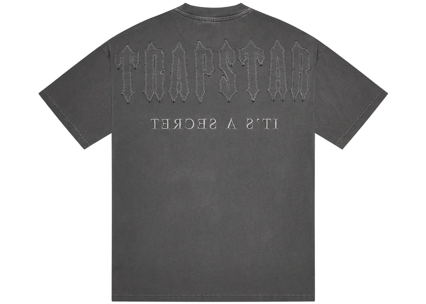 Trapstar Irongate Patchwork Tee Grey Enzyme Wash