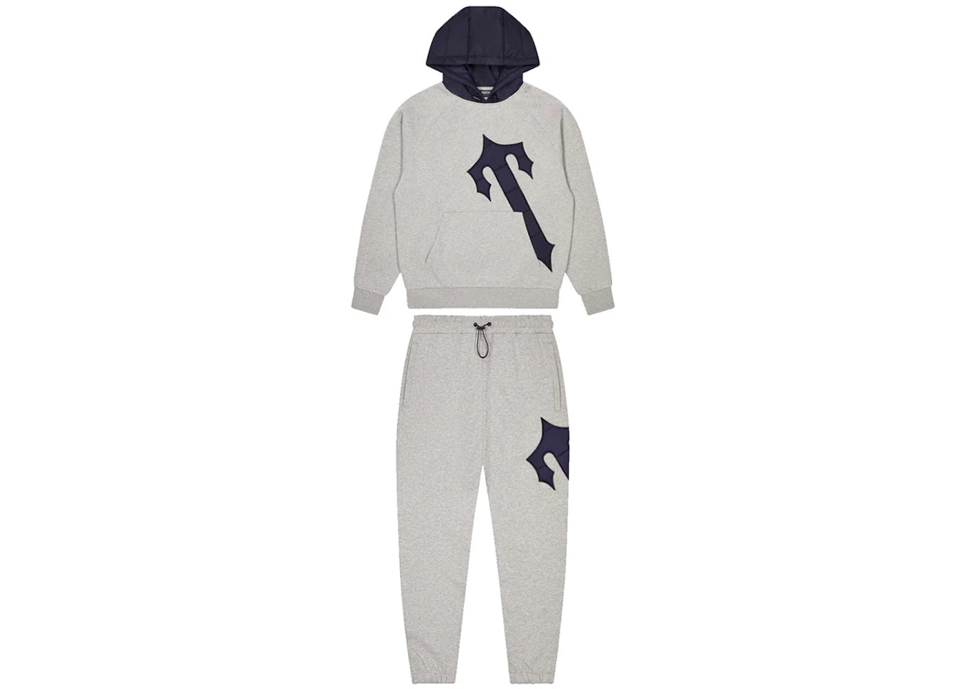 Trapstar Irongate T Hood Tracksuit Grey/Navy