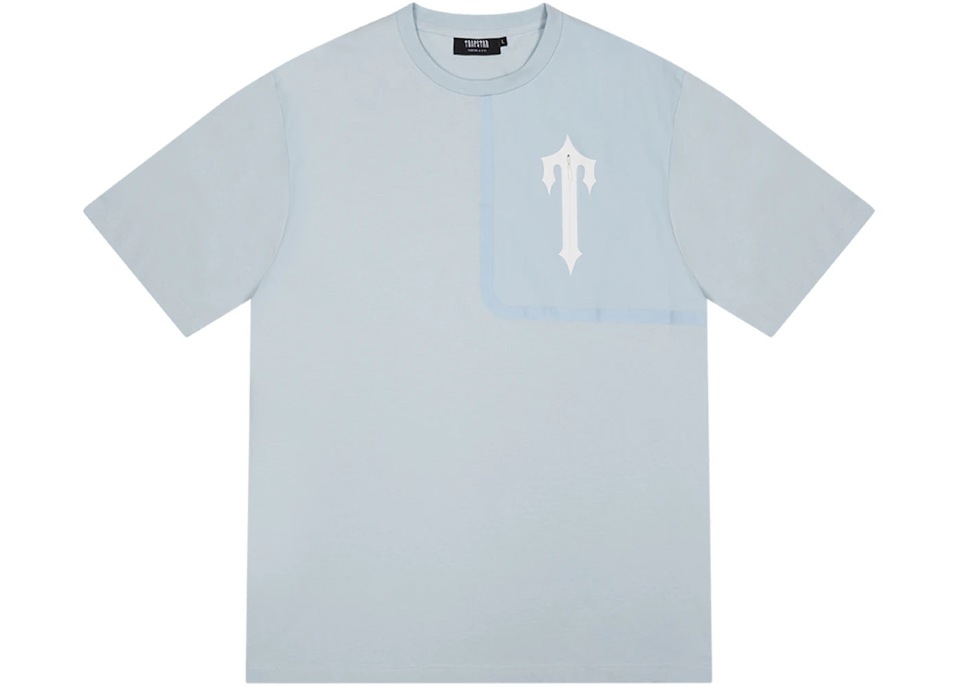 Trapstar Irongate T Tech Zip T-Shirt Cashmere Blue