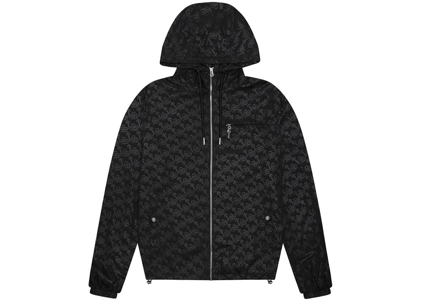 Trapstar Monogram Windbreaker Jacket Black