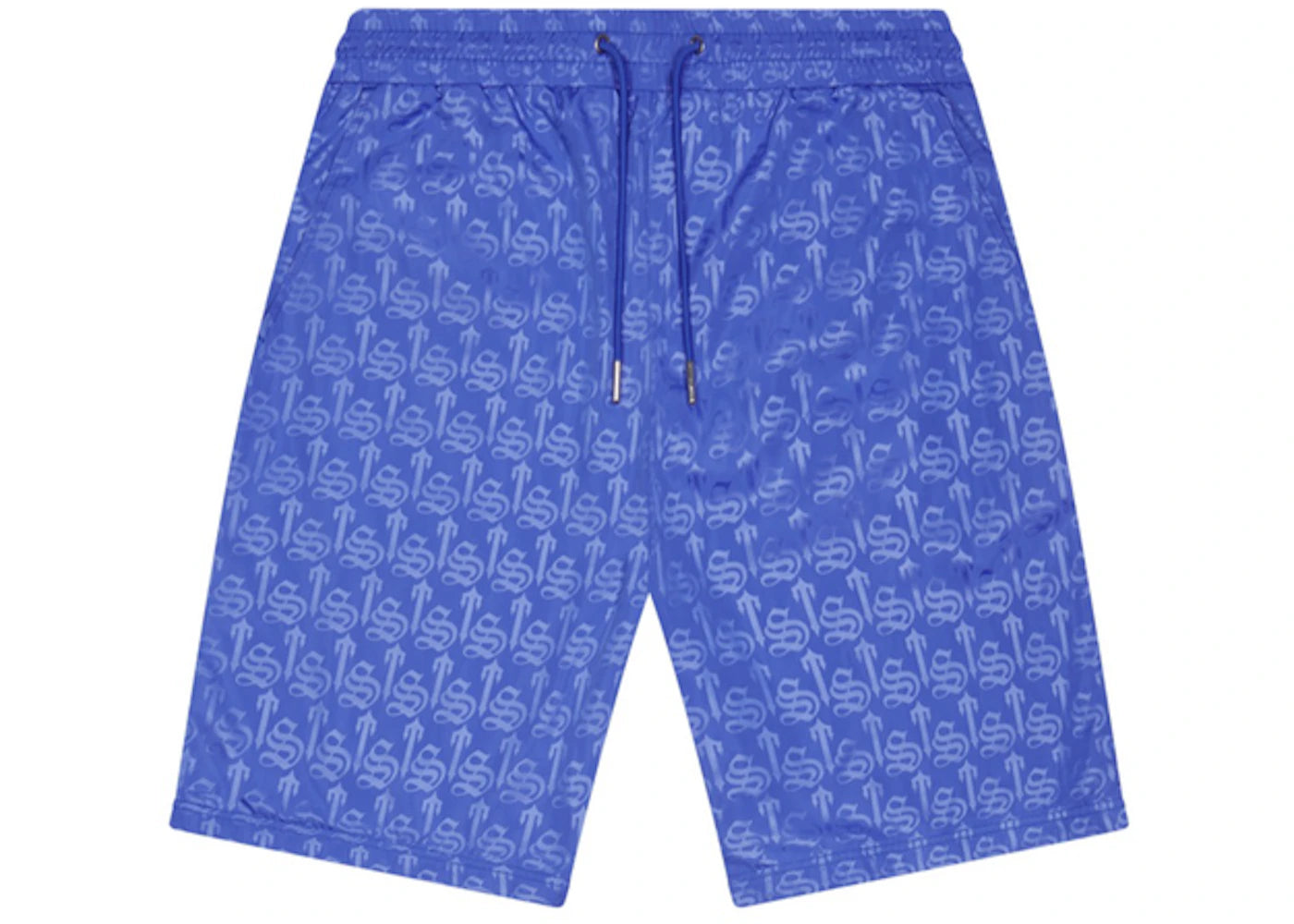 Trapstar Premium Irongate Monogram Shorts Blue