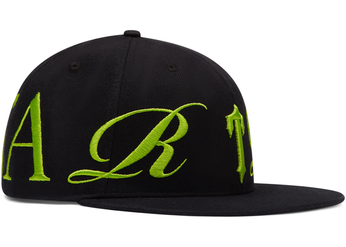 Trapstar Script Fitted Cap Black/Lime