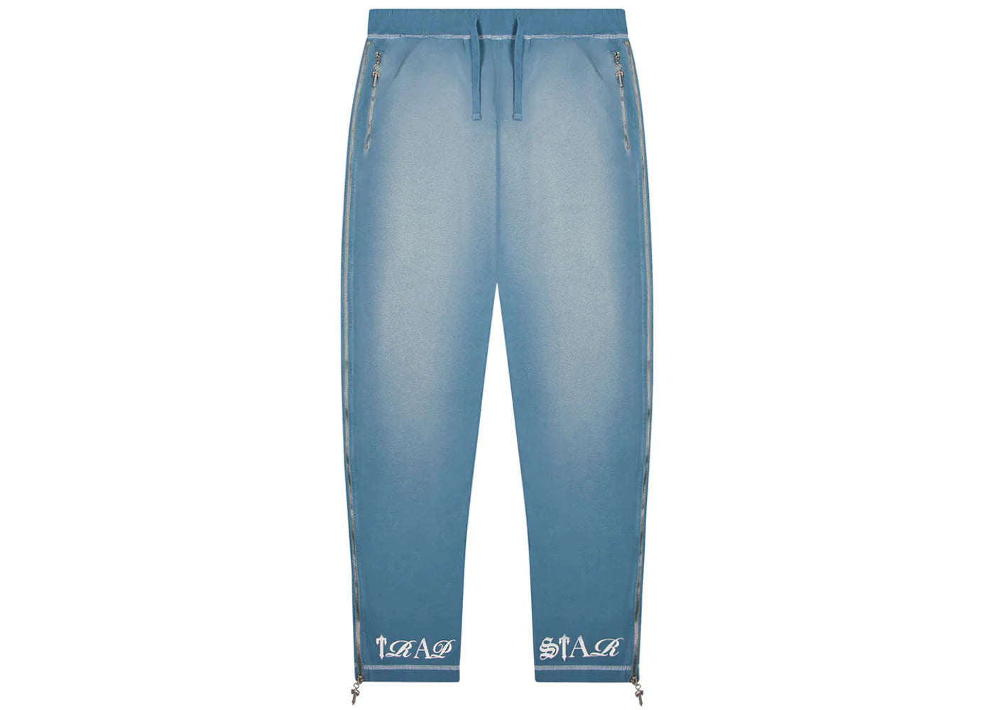 Trapstar Script Jogger Pants Light Denim Blue