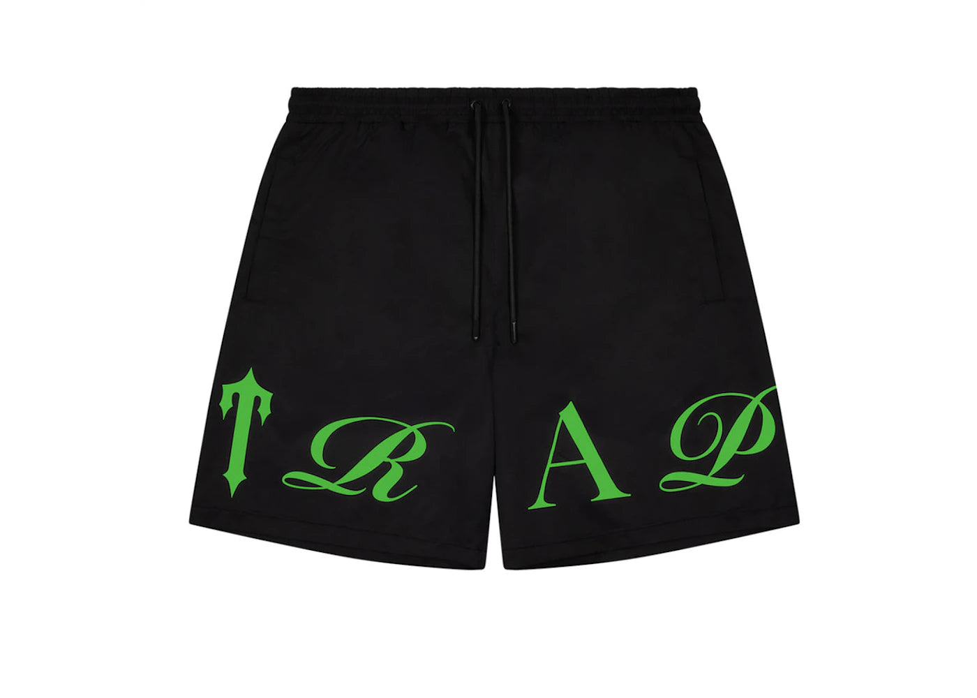 Trapstar Script Shorts Black/Green