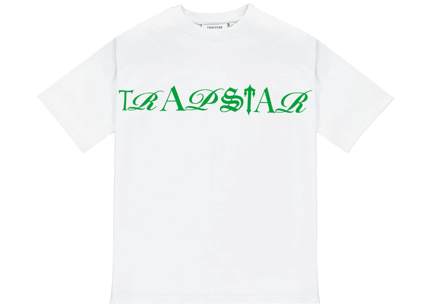 Trapstar Script Tee White/Green