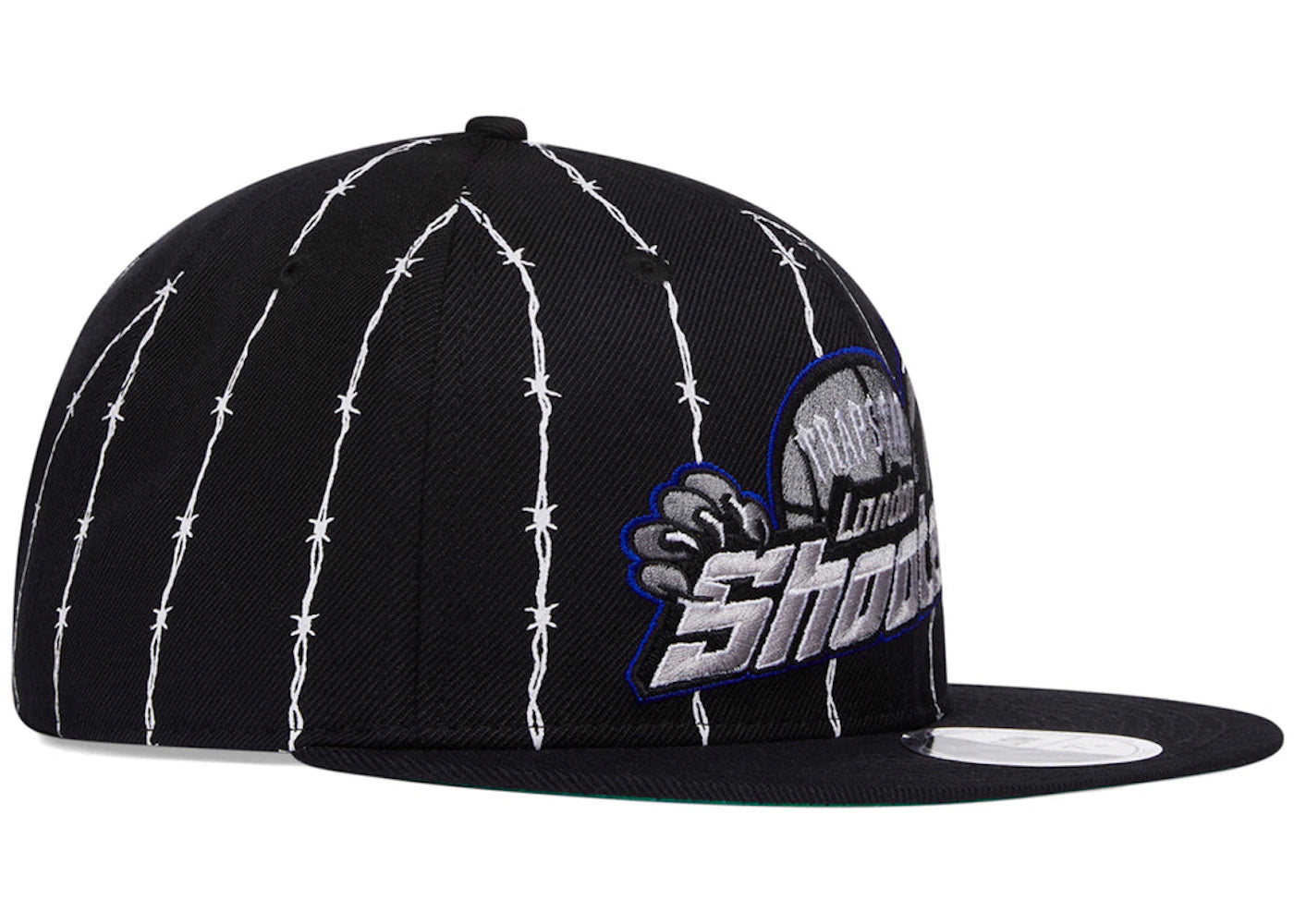 Trapstar Shooters Barbed Wire Fitted Cap Black/Blue